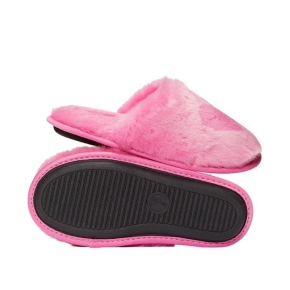 NEW XL (TALL) VICTORIA'S SECRET Hearts Hollywood Pink Satin Pajama and slipper - Picture 10 of 10